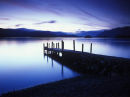 lake derwent blue night